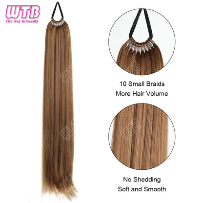 Synthetic braided wig