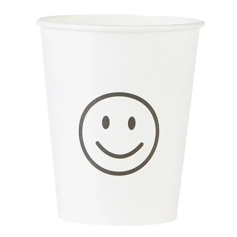 50pcs 250ml  White Paper Cups