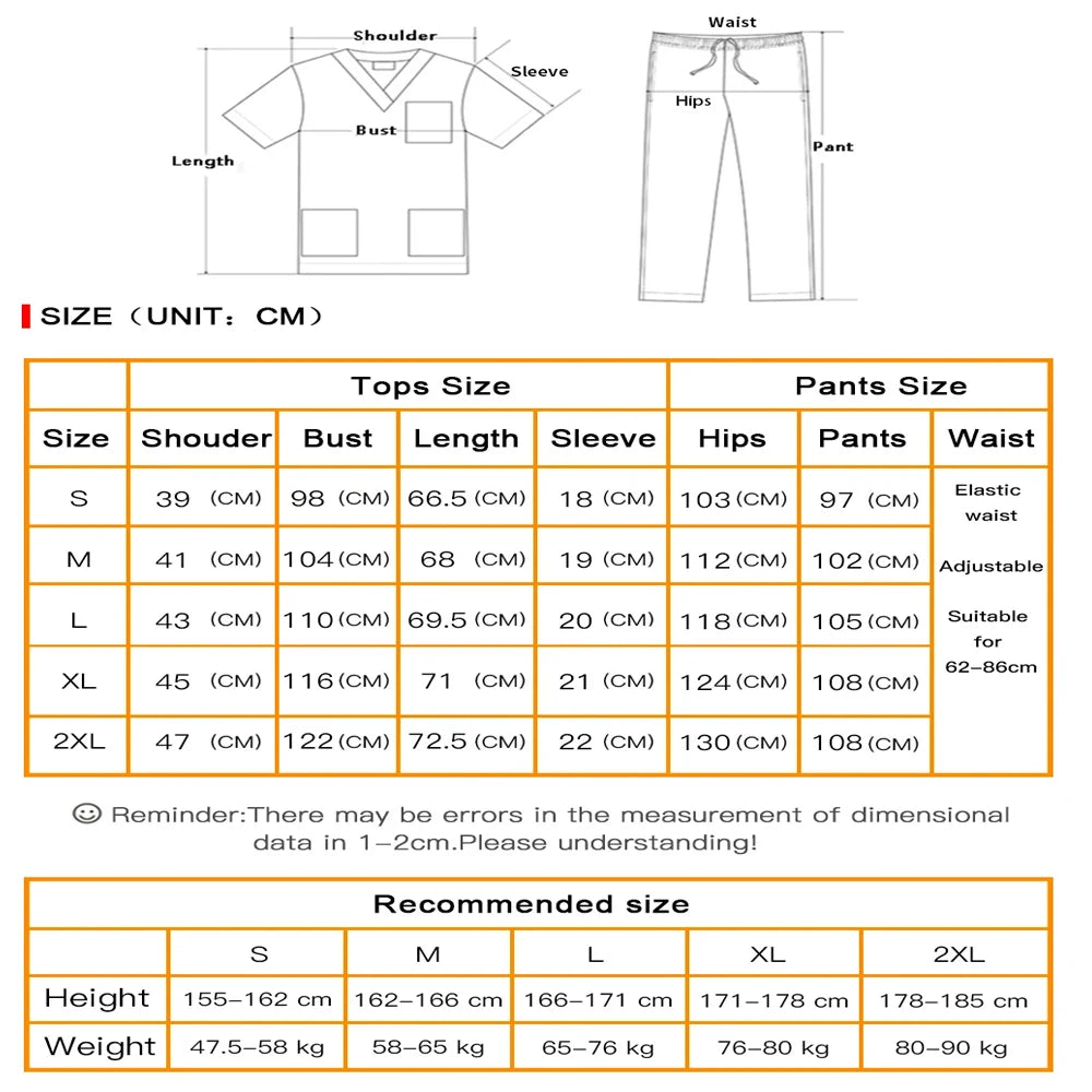 Medical Scrub Suits Uniform Women