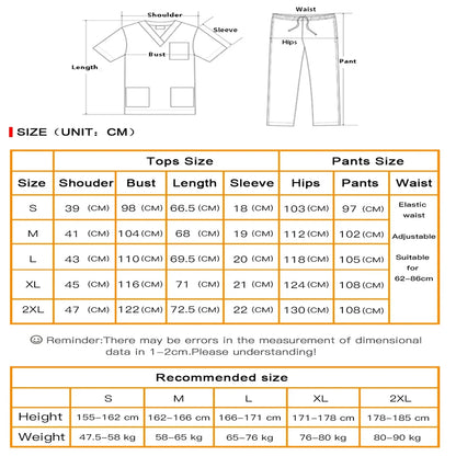 Medical Scrub Suits Uniform Women