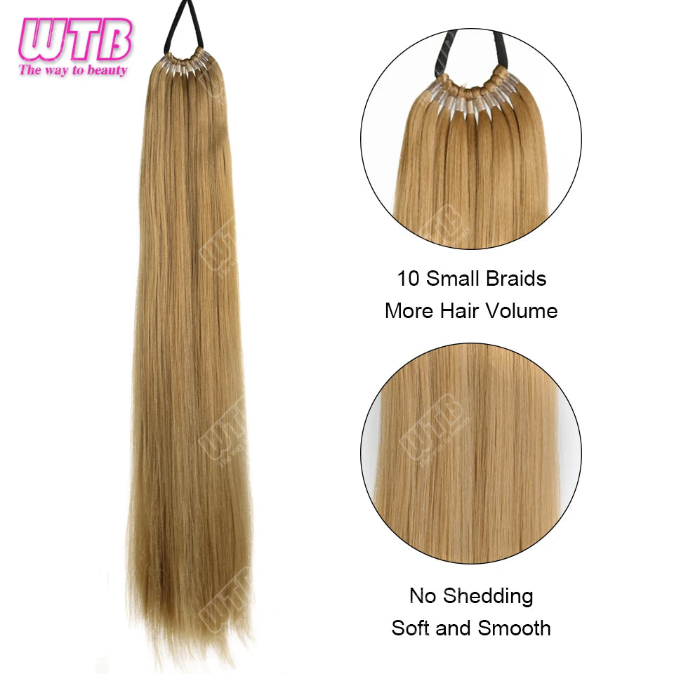 Synthetic braided wig