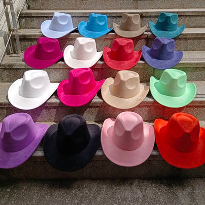 Suede cowboy hat