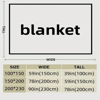 Flannel thick blanlet