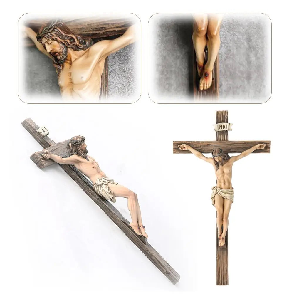 Christian Religious Cross Crucifix Resin