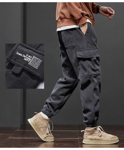 Winter Fleece Men Casual Pants