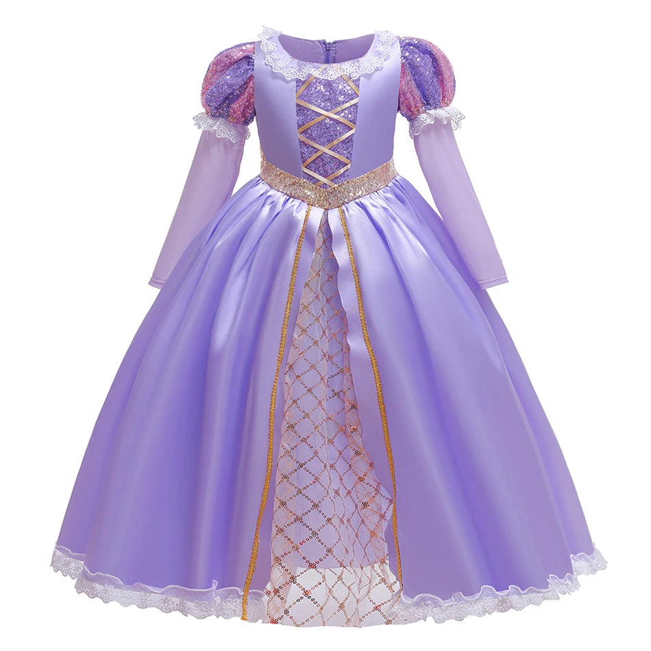 Disney Princess Rapunzel Girl Dress