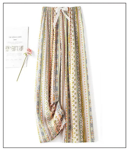 Flower Pajama Pants Summer Women's Loose