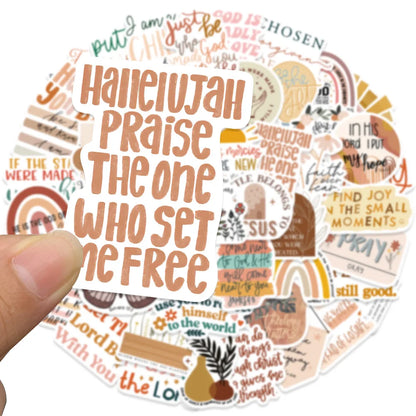 50Pcs Bohemia Style Jesus stickers