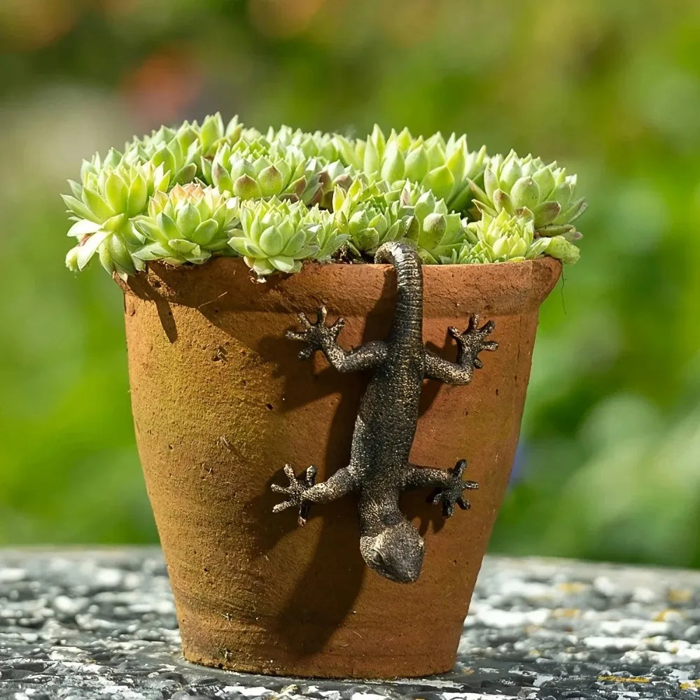 Planter Figurine,  Gecko Hanging -
