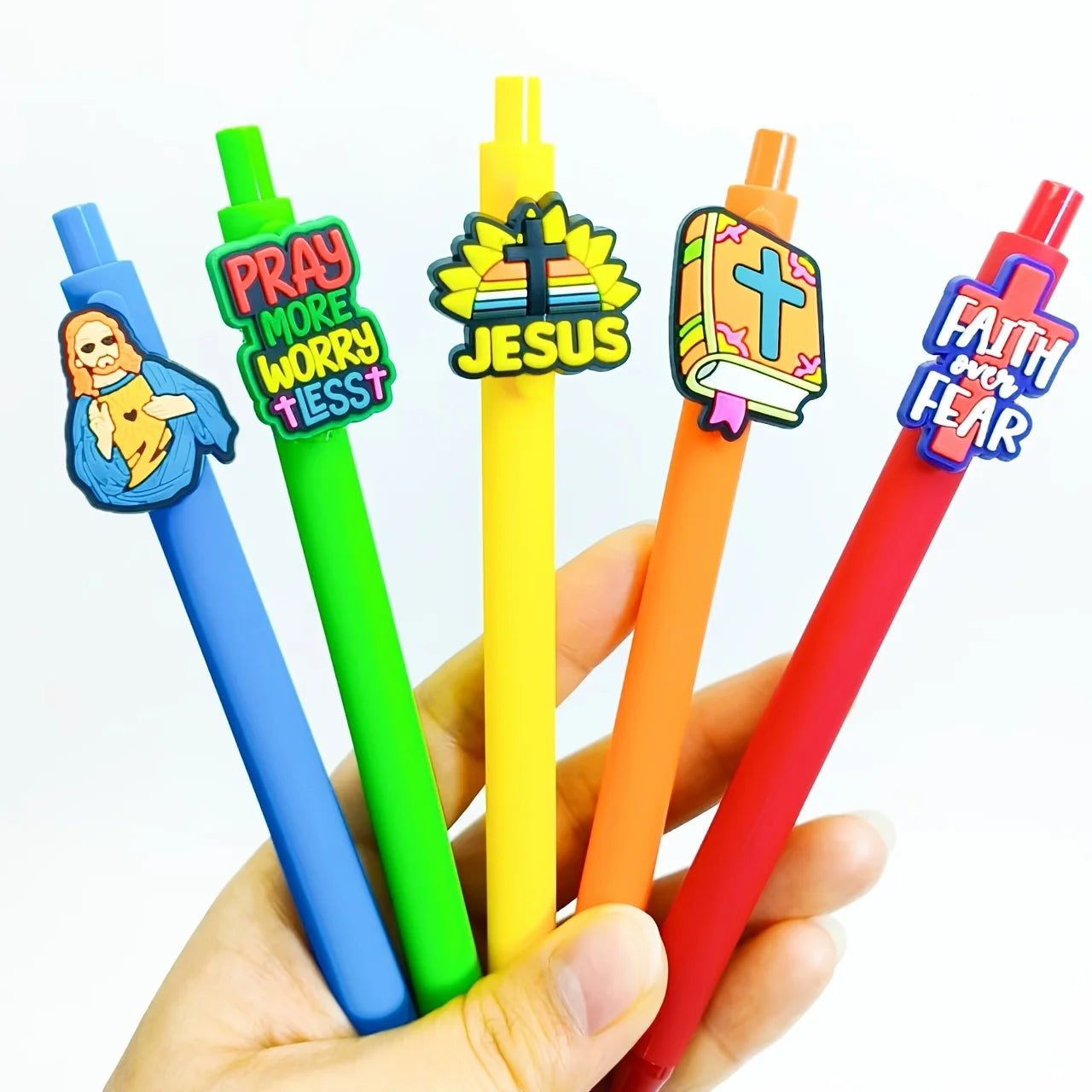 10PCS Jesus series ballpoint pens,