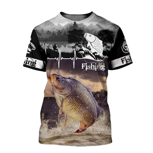 T-shirts For Men Carp Fishing