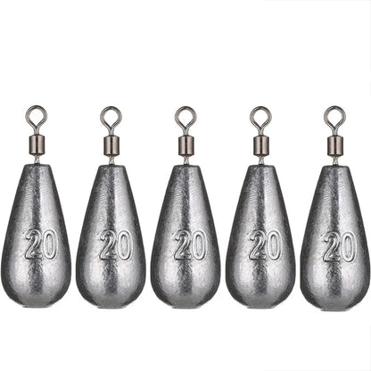 5pcs/lot 3.5g 5g 7g 10g 14g 20g Fishing Weight Sinker Weights