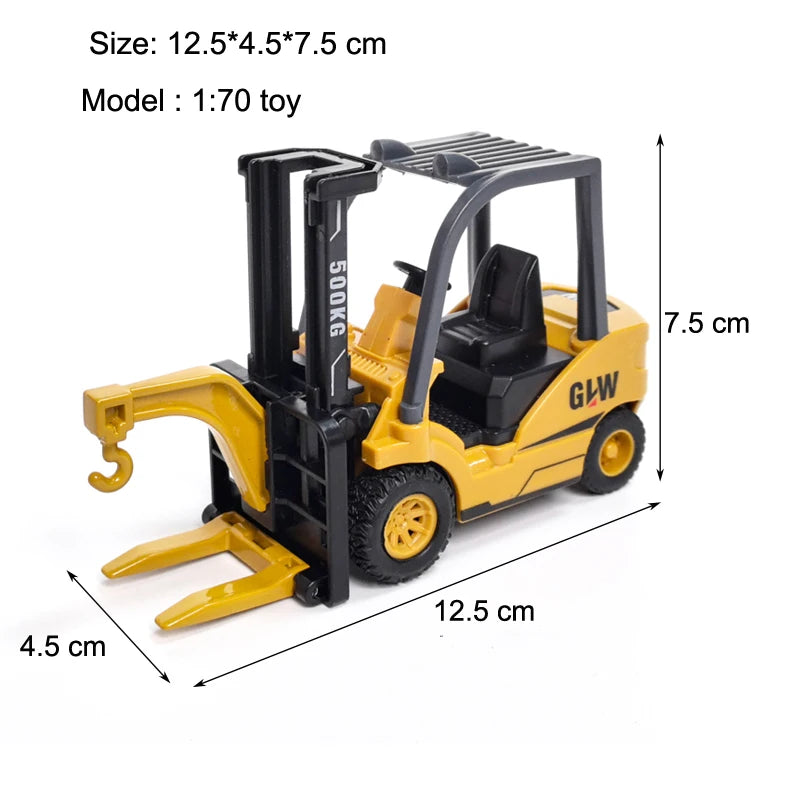 Alloy Tractor Kids Excavator Bulldozer Miniature crane