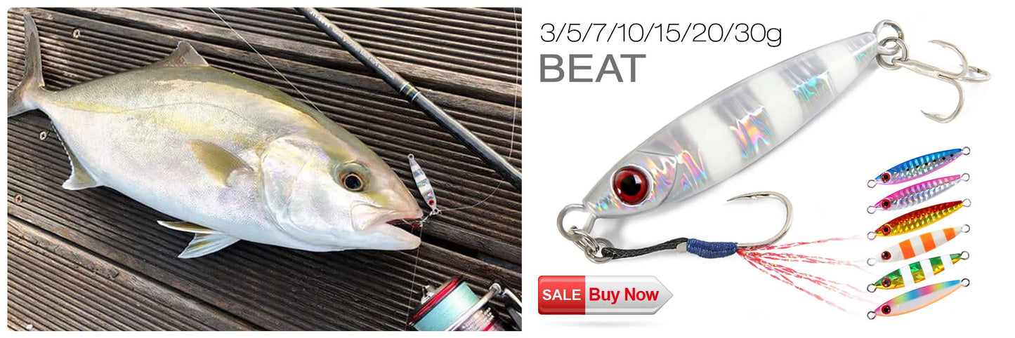 Glow Fishing Lure Casting Tuna15g30g40g60g Slow Pitch Jig Sea Bass