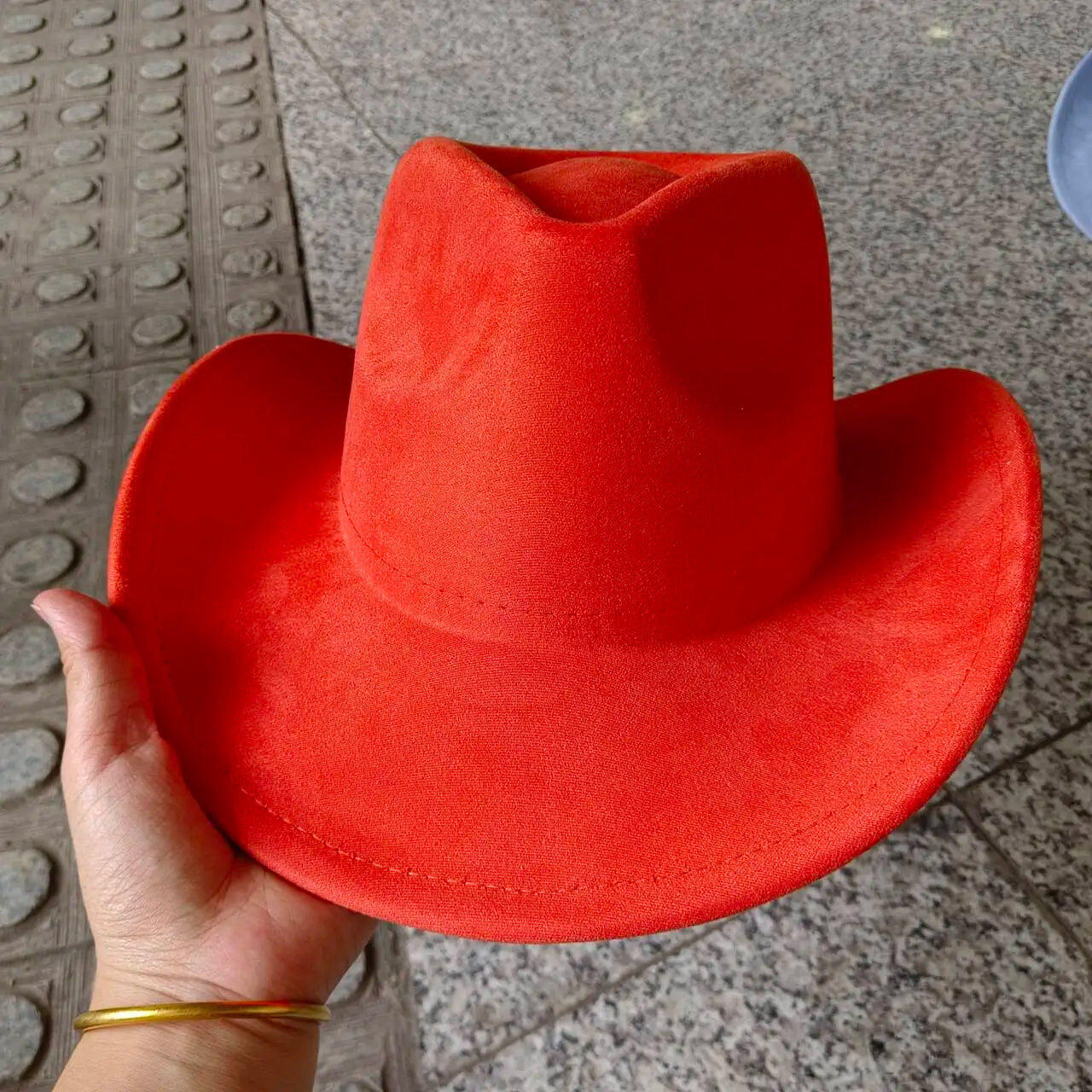 Suede cowboy hat