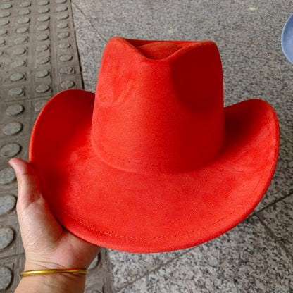 Suede cowboy hat