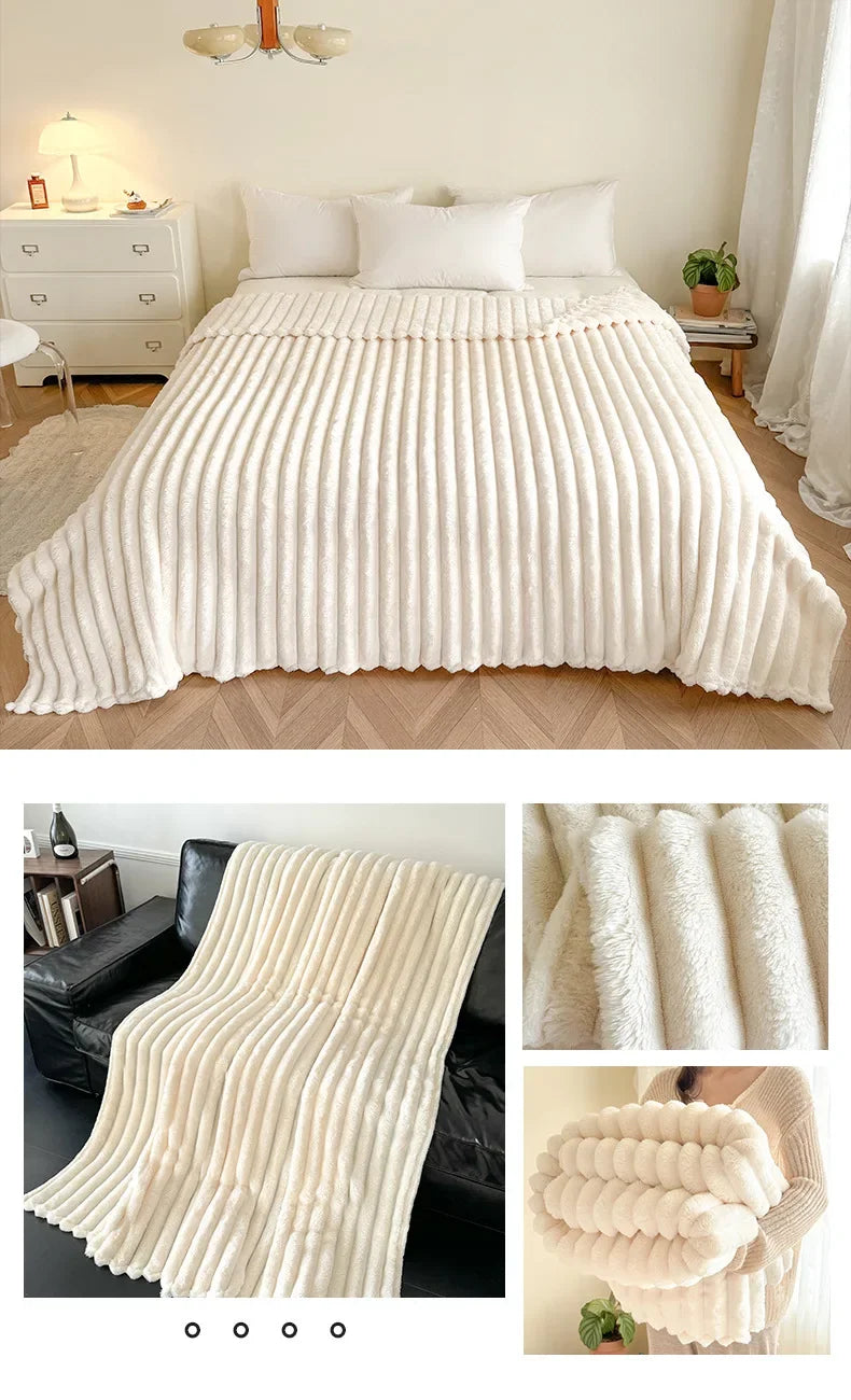 Flannel thick blanlet
