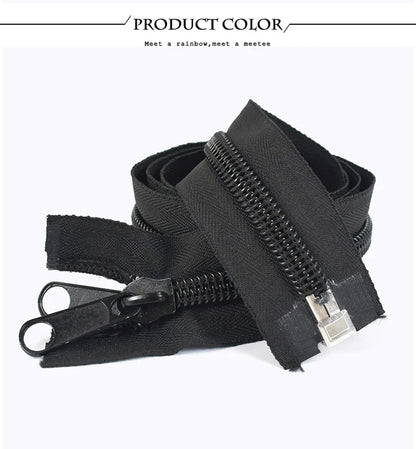 80-300cm Black 10# Nylon Zippers