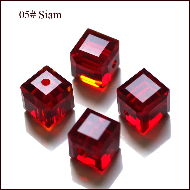 cube beads crystal