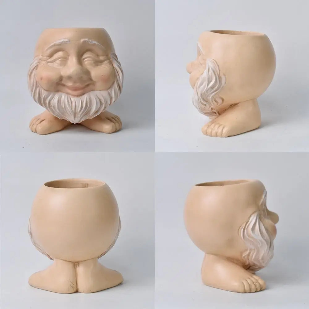 Muggle Face Flower Pot Resin