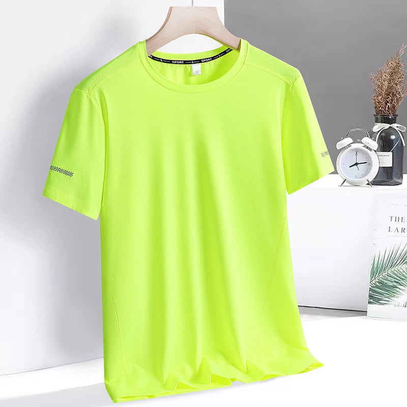 9xl Large Plus Size Quick Dry Short Sleeve T Shirt