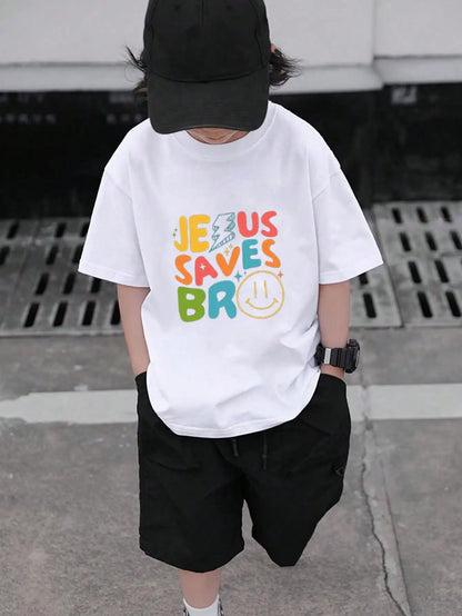 Jesus Saves tshirt childrens