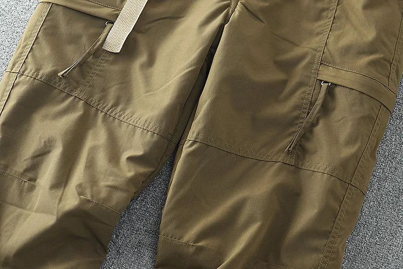 Thick Waterproof Fleece Cargo Pants Men Women Winter Outdoor Multi-pockets