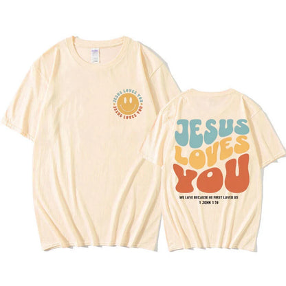 Jesus Loves You Funny T Shirt Men