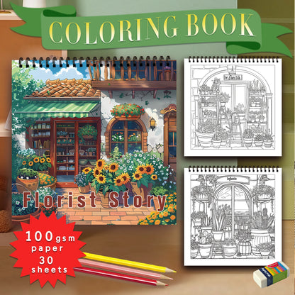 1pc, Teen Colouring Book - 30 Sheets