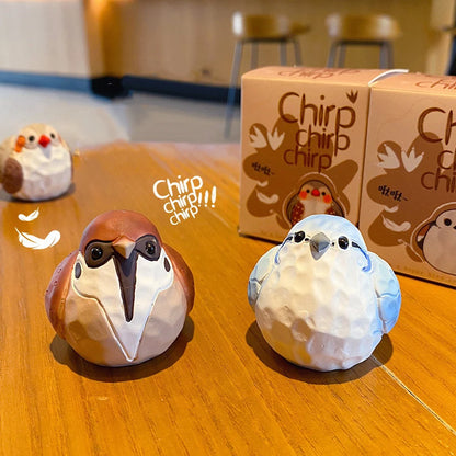 Handcrafted Resin Bird wood