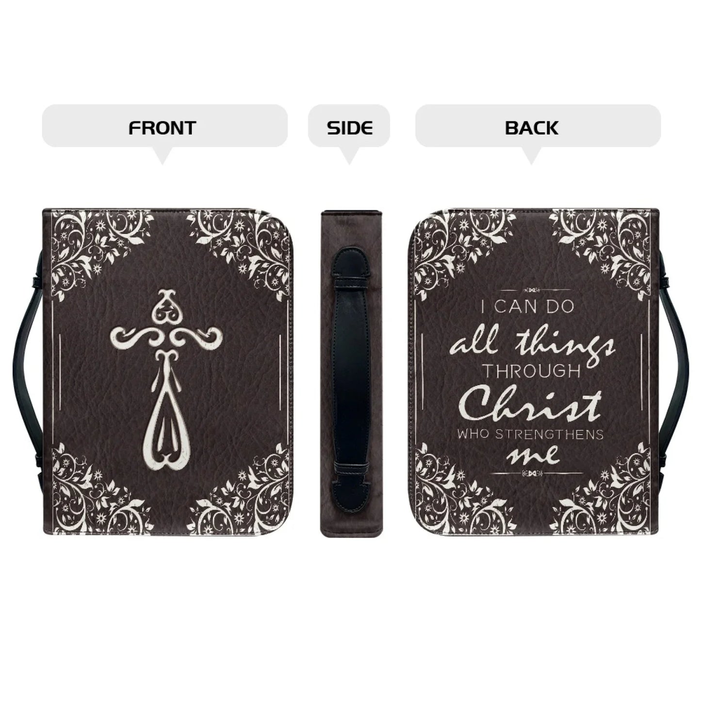 Custom Your Image Print Leather Bible Bag