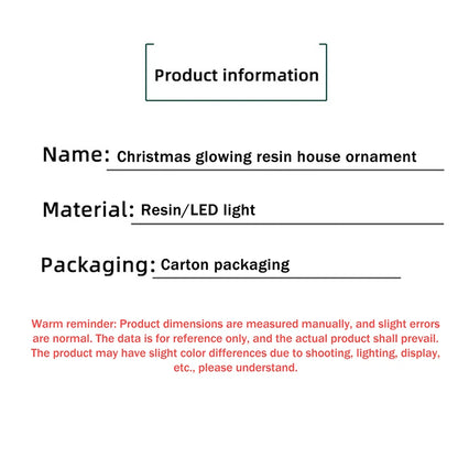 Mini LED Christmas Village Houses