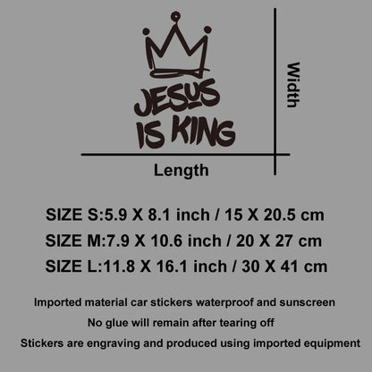 Jesus is King and wears a crown