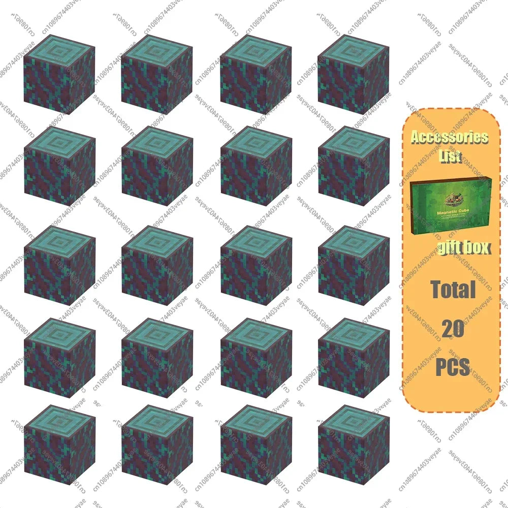 Minecraft Magnetic Building Blocks Mine World Magnet