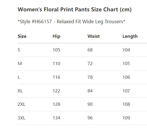Women's Floral Print Pants -