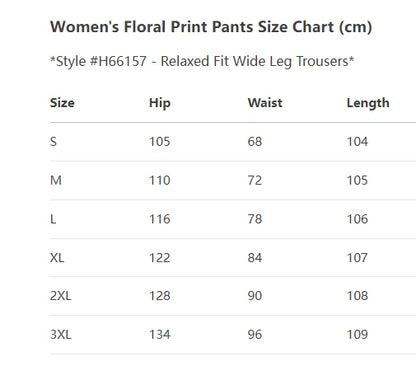 Women's Floral Print Pants -