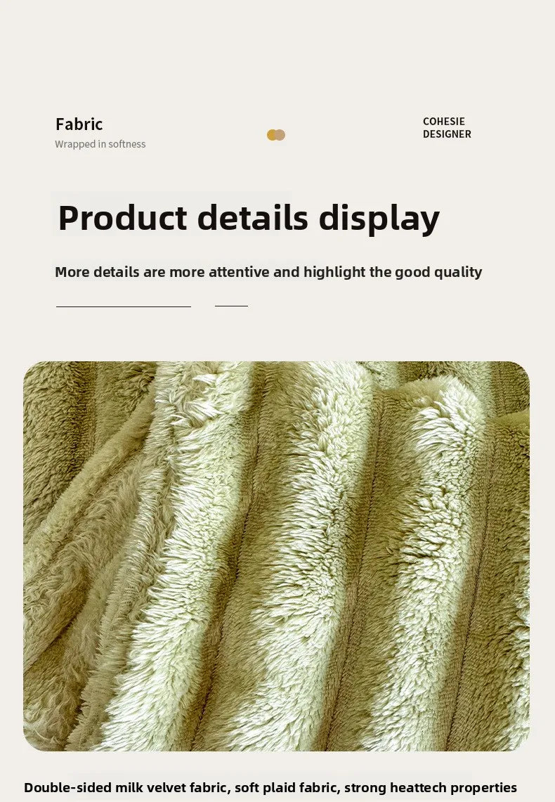 Flannel thick blanlet
