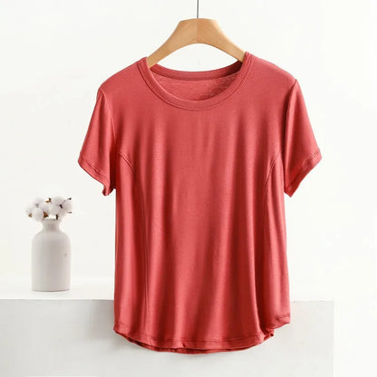 XL to 8XL plus size O-Neck Tshirts Women's basic