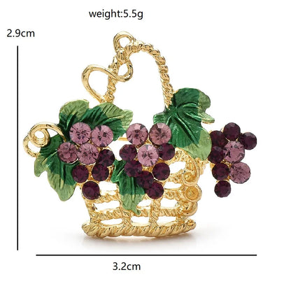 Grapes Basket broch