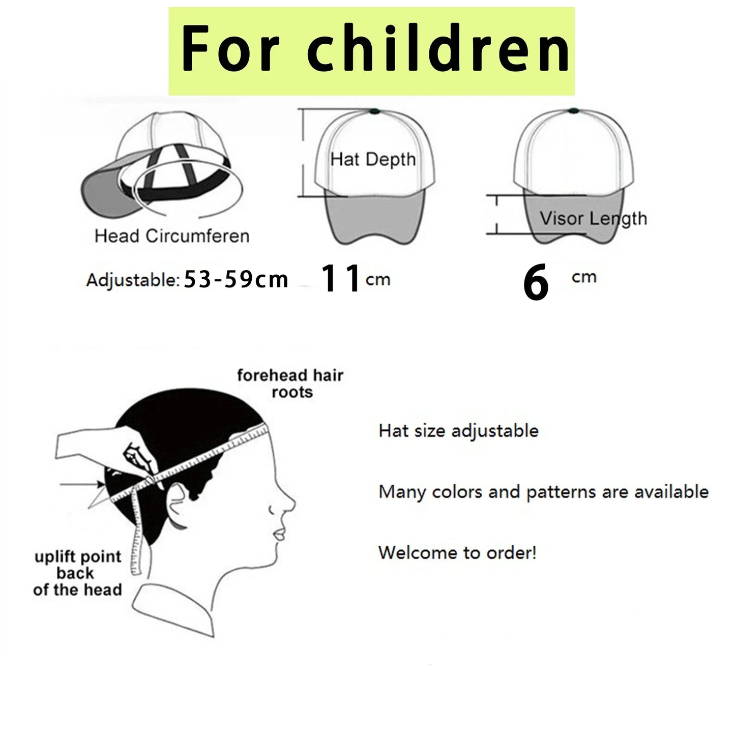 Cartoon Baseball Cap Adjustable