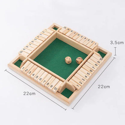 Shut The Box Dice Board Game
