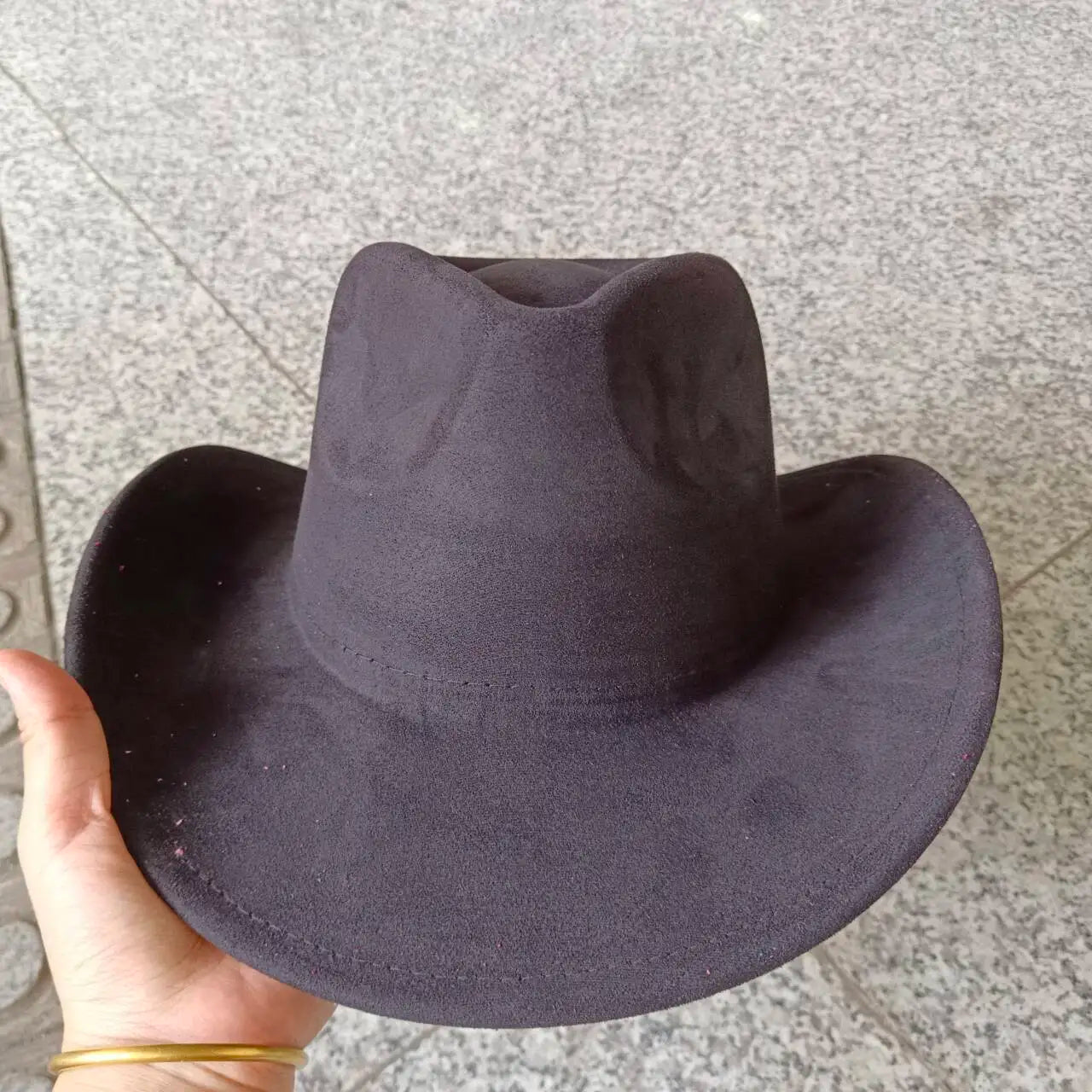 Suede cowboy hat