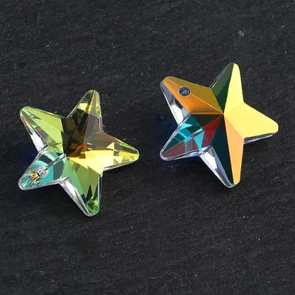 crystal STAR beads 18mm crystal