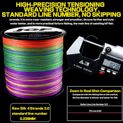 4 Strands Braided Fishing Line