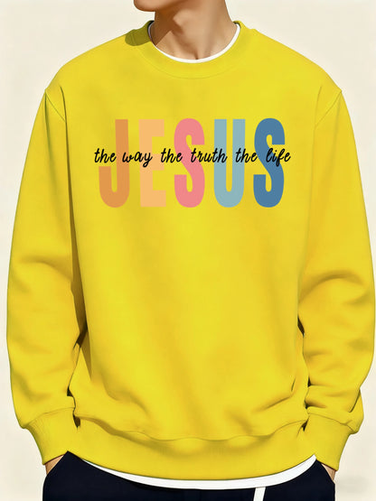 Jesus Color print jumper