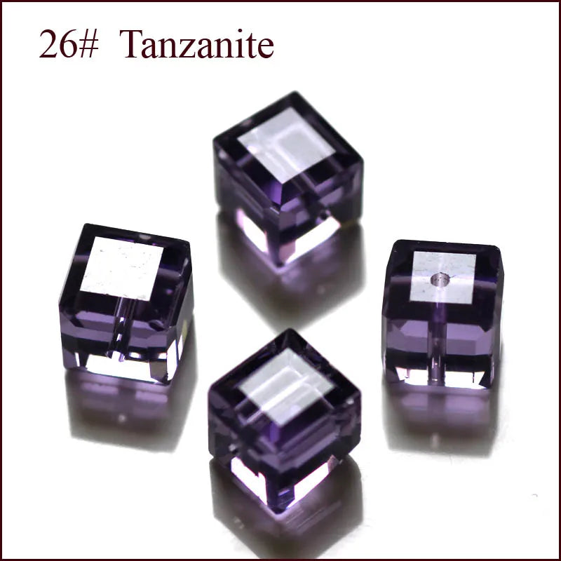 cube beads crystal