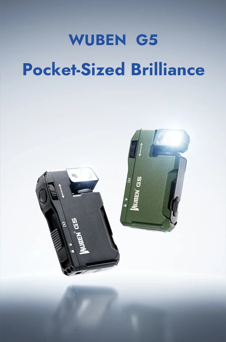 WUBEN G5 EDC Flashlight 400Lumens-Green