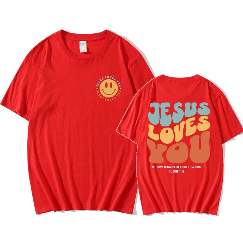 Jesus Loves You Funny T Shirt Men