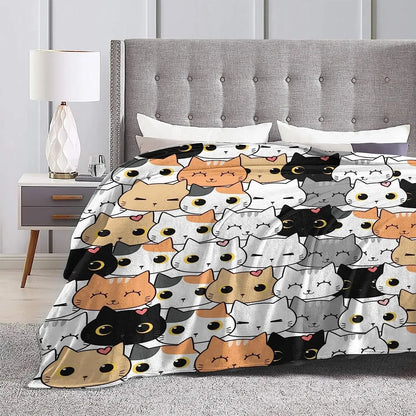 Cute Cat Blanket, Warm Blankets