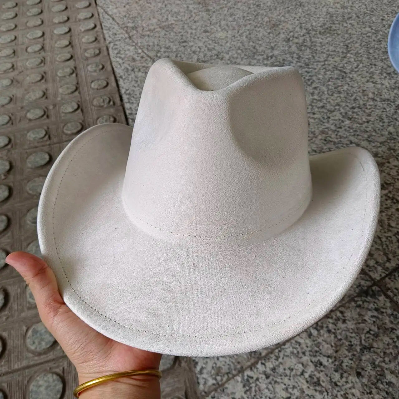 Suede cowboy hat